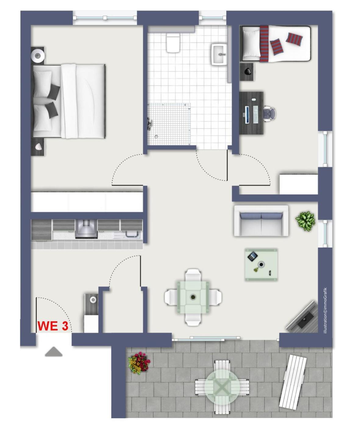 Ferienapartments Seepark Менезе Екстер'єр фото